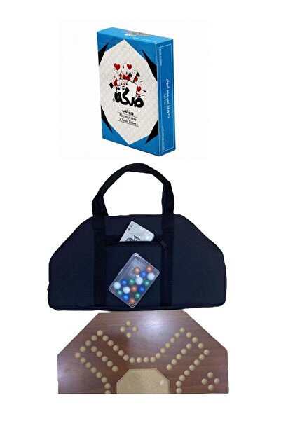 MARAH TOYS مجموعة لعبة جاكارو مع حقيبة و16 قطعة رخامية 40*40 سم وأوراق لعب أصلية