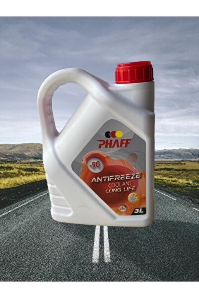 PHAFF Organik (Kırmızı) Uzun Ömürlü Antifriz Radyatör Suyu 3L -4 Mevsim Koruma
