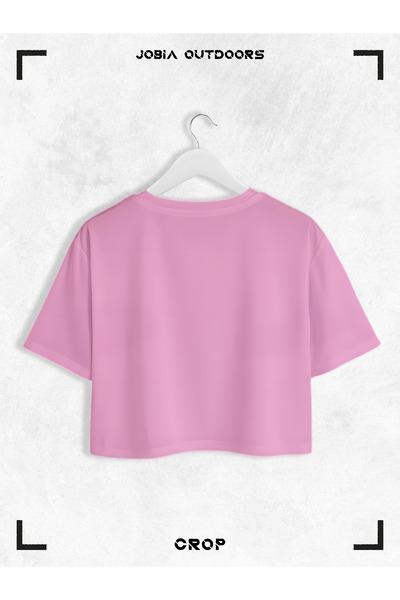 Jobia Outdoors Women's Cotton Colorful Powerpuff Girls Printed Crew Neck Oversize Loose Cut Crop T-Shirt