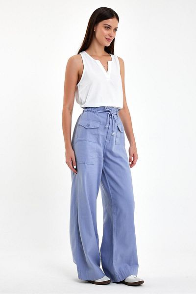VENA Pantaloni de damă Clara Blue Wide Leg