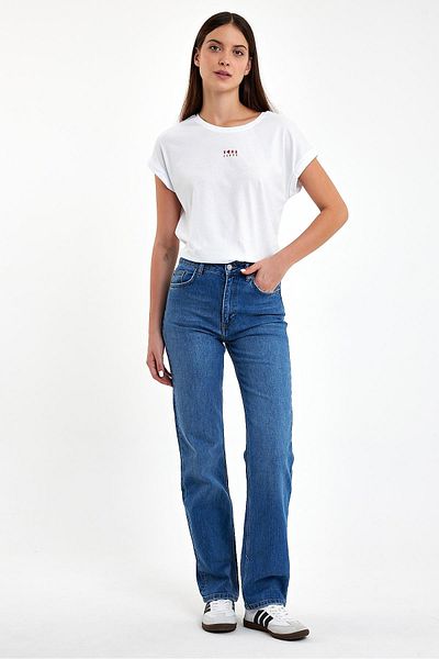 VENA Pantaloni de damă Marrakesh Jeans - Albastru închis, Crop drept