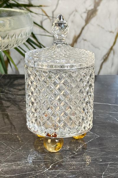 MAY HOME Luxury Glass Sugar Bowl & Tableware Presentation Treat