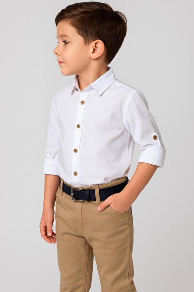 Esterella Oxford Long Sleeve Shirt Men's Suit / Boy's Shirt Suit / Shirt Pants Suit