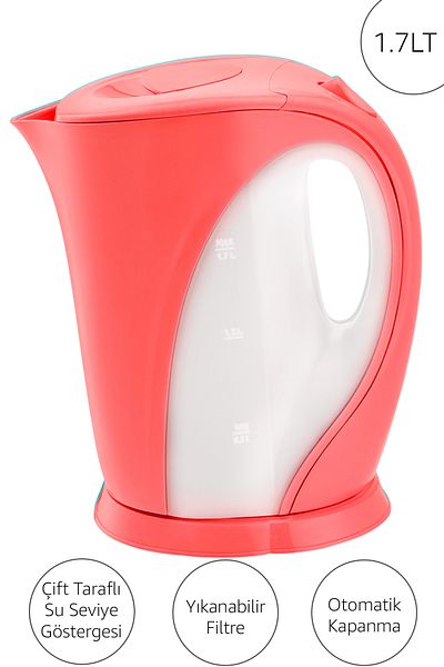AWOX Mercan Kettle Water Heater 1.7 Liter Pink