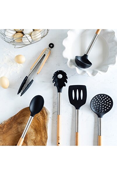 Bra Polonic de piață, mâner din lemn, cap din silicon, 35 x 5 cm