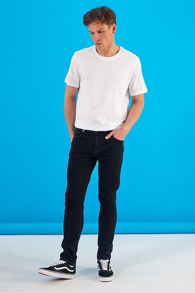 VENA Ανδρικό παντελόνι Edward Black Slim Straight Jean