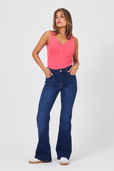 VENA Jean flare de damă Jenny - Pantaloni albastru închis