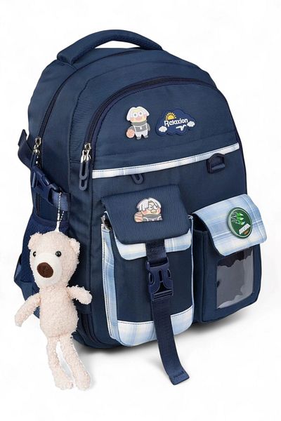 Kidessa Relaxion 2174-1450 Imported Korean Style Unisex Children's Primary School Backpack