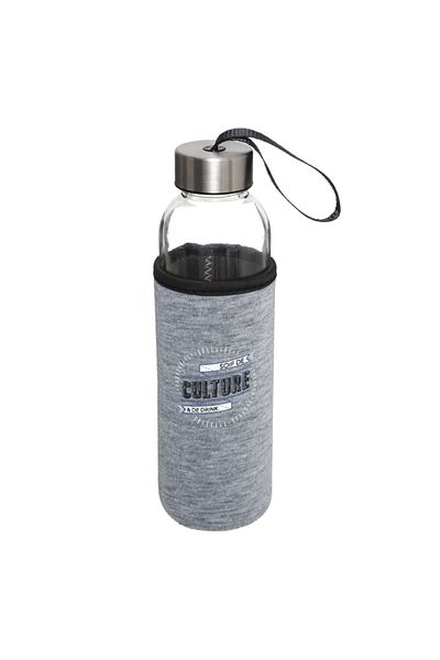 5FIVE Boute Gray water bottle, neoprene protection, 0.5 liters