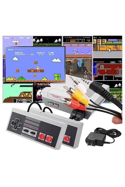 FOXMAG24 Retro Console 620 Games included, 2 Controllers, RCA Cable