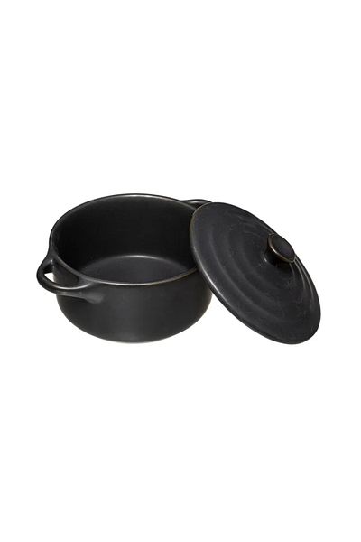 Secret de Gourmet Baking tray with handles, 5five Simply Smart, Ceramic, 10cm, Black