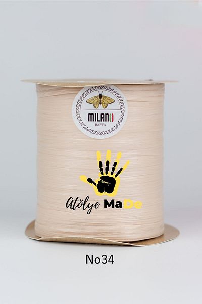 Atölye MaDe Milano Raffia 100gr Μονόκλωνος Κωδικός Χρώματος No34