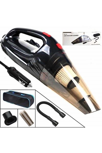 FOXMAG24 Aspirator auto compact VC-111, filtru, negru/alb, 20W, MakeDesign Company