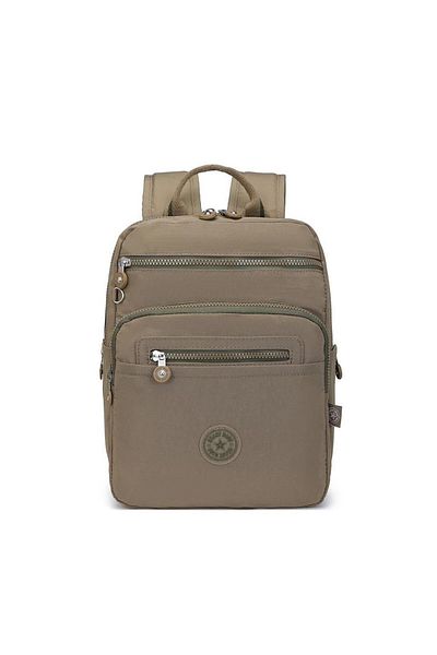 SMART BAGS Crinkle Fabric Waterproof Backpack Bc 1207 - Light Brown