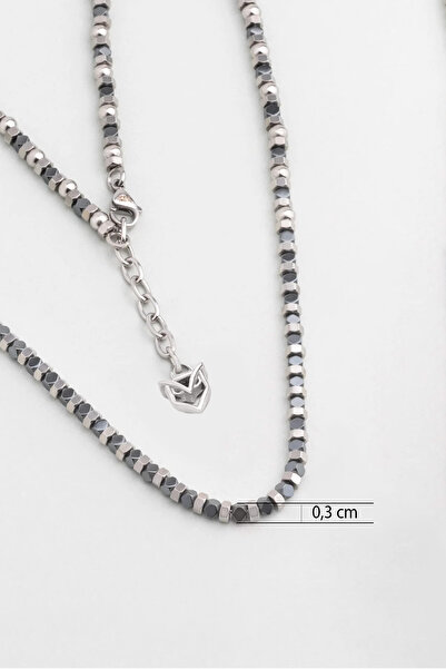 So CHIC... Hematit Taşlı Gümüş Erkek Kolye