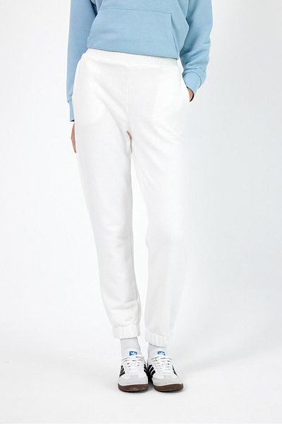 VENA Women's Elastic Leg Ivory Regular Fit Basic Sweatpants