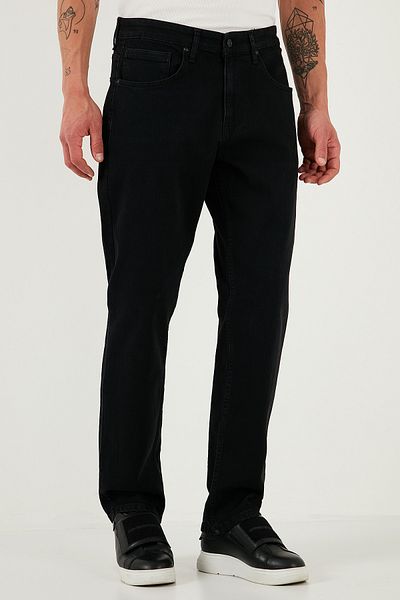 Buratti Stretch Cotton Comfort Fit Ψηλόμεσο Σωληνάριο Τζιν Ανδρικό τζιν παντελόνι 4411s55texas