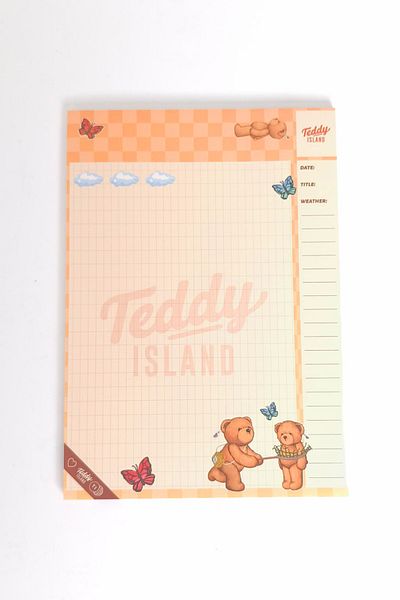 YOYOSO Teddy Island B5 Notepad 50 Sheets