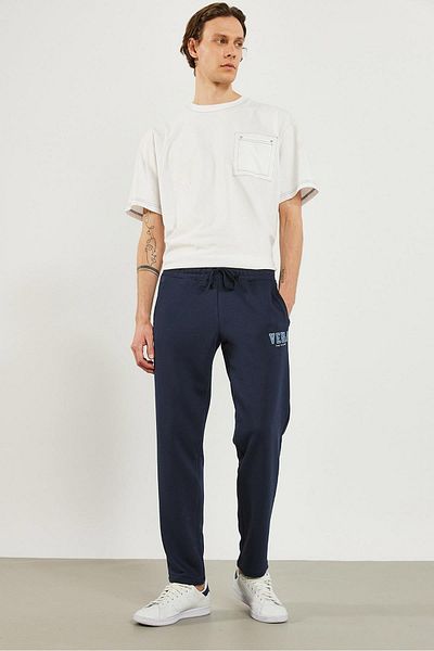 VENA Ανδρική φόρμα με τυπωμένο λογότυπο Navy Blue Regular Fit