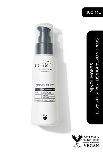 COSMED Skinologist 2% Bha Concentrate/siyah Nokta Karşıtı Yoğun Serum 100 ml
