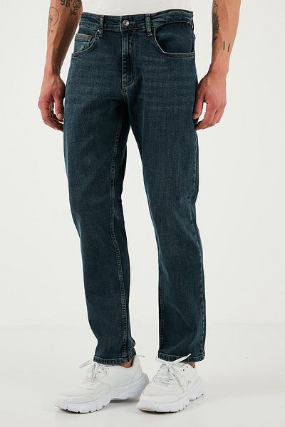 Buratti Βαμβακερό Comfort Fit Ψηλόμεσο Σωληνάριο Τζιν Ανδρικό Τζιν Παντελόνι 4411s74texas