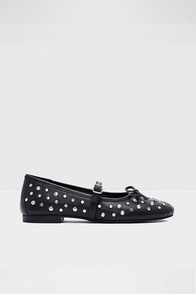 Aldo Jessa-Tr - Genuine Leather Black Women's Ballerinas