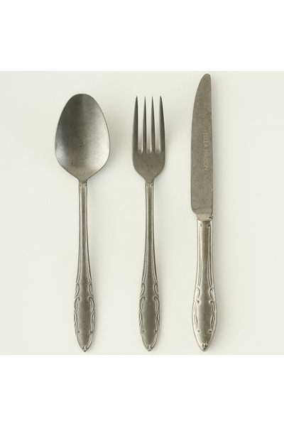 Bella Maison Vintage Dinner Fork Set for 6 People - 18 Pieces Silver
