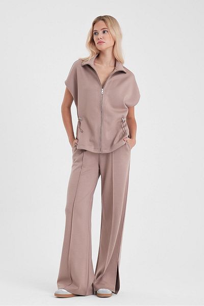 VENA Дамски елек Nelly Mink Soft Texture Oversize (CUPRO)