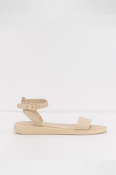 Aldo Megara-Tr-Genuine Leather Ecru Women's Sandals