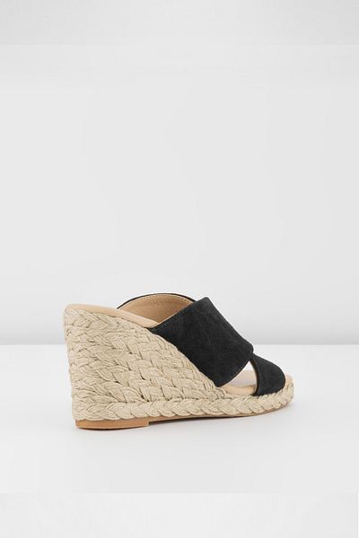 Aldo Katerın-Tr-Genuine Leather Black Women's Slippers