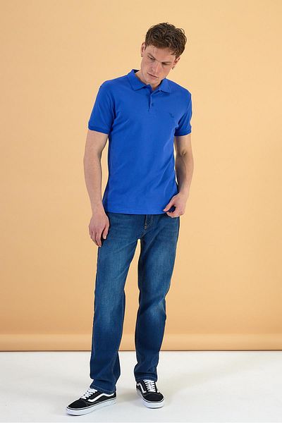 VENA Ανδρικό μπλουζάκι Polo Collar Slim Fit Pique - Martin Sapphire