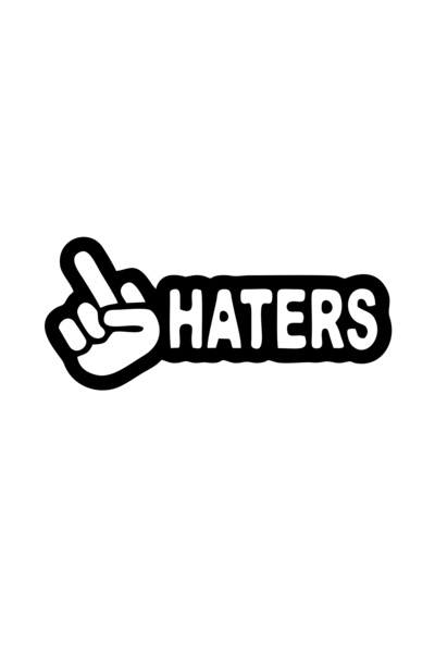 Reysa Tasarım ملصق سيارة هايترز مقاس 17×17 سم باللون الأسود