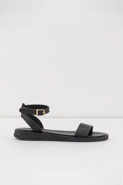 Aldo Megara-Tr - Genuine Leather Black Women's Sandals