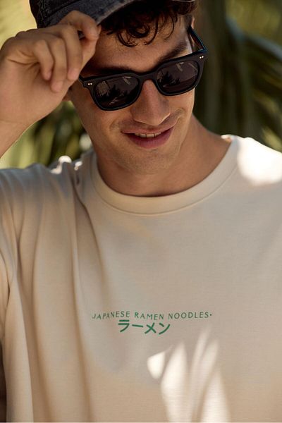 VENA Paul Stone Patterned Men's T-Shirt - Crew Neck, Regular Fit