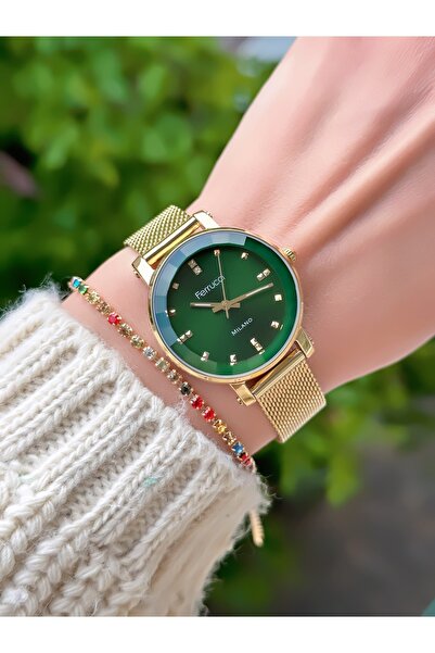 Ferrucci ÇELİK HASIR KORDON KADIN KOL SAATİ 3 ATM SU GEÇİRMEZ 2 YIL MEKANİZMA GARANTİLİ