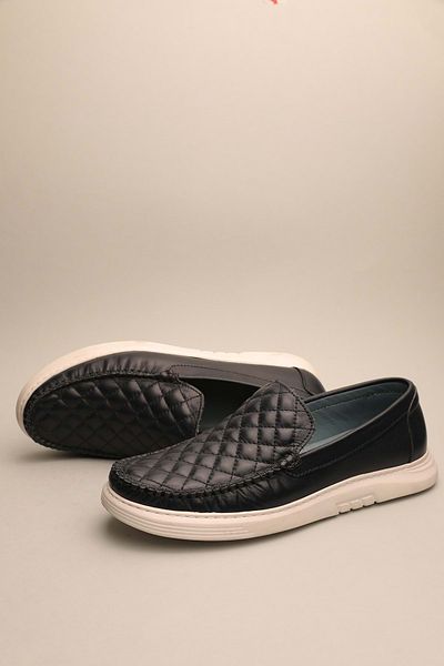 Gondol Loafer clasic pentru bărbați din piele naturală bleumarin 44 Ttx.665