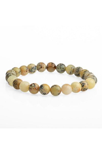 OSMANLI DOĞAL TAŞ Opal Yellow 8mm Natural Stone Bracelet