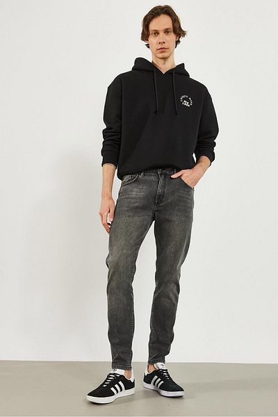 VENA Ανδρικό τζιν παντελόνι Smith Anthracite Tapered Fit