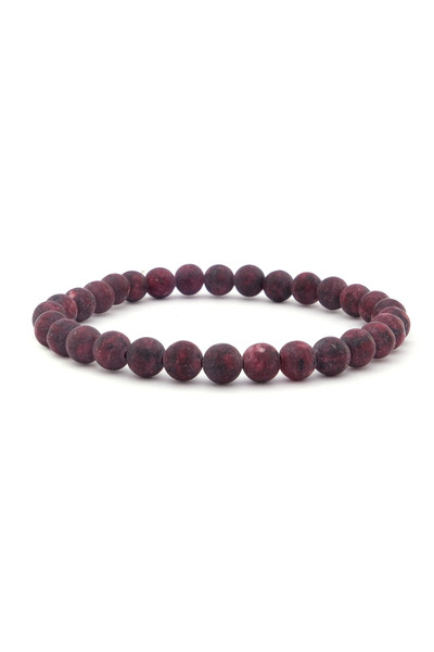 FerizZ Amethyst Natural Stone Men's Bracelet EBLK-382