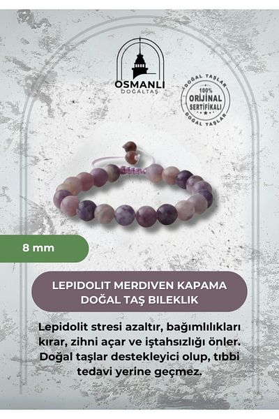 OSMANLI DOĞAL TAŞ سوار ليبيدوليت 8 ملم من الحجر الطبيعي لإغلاق السلم