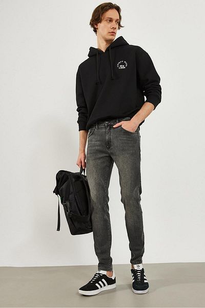 VENA Ανδρικό τζιν παντελόνι Smith Anthracite Tapered Fit