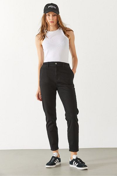 VENA Norah Carbon Black Elastic Waist Jeans - Carbon Black