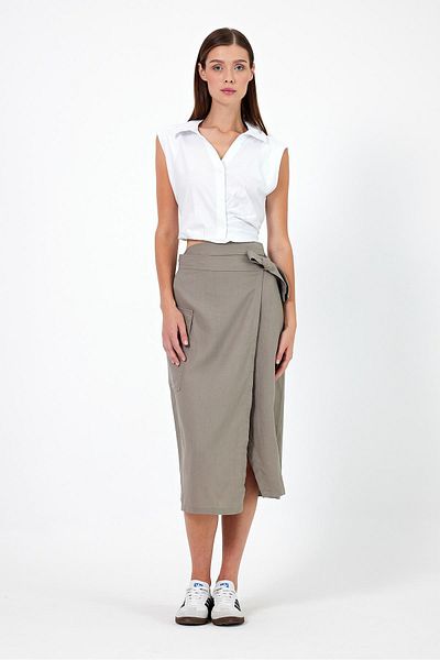 VENA Women's White Shirt Collar Blouse - Kita