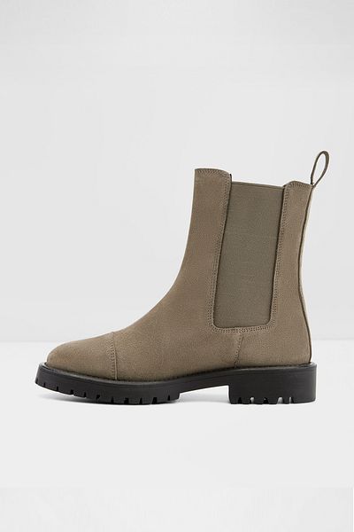 Aldo Γυναικείες flat μπότες από γνήσιο δέρμα Mink