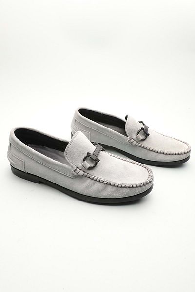 Gondol Loafer clasic pentru bărbați din piele naturală Ice Blue 42 Ttx.601171