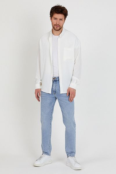 VENA Smith Ice Blue Tapered Fit Jean Trousers - Ice Blue