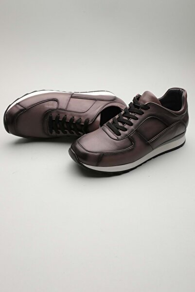 Gondol Erkek Hakiki Deri Klasik Casual Gri 39 Ttx.523