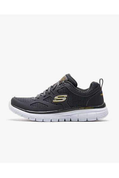 SKECHERS Pánské šedé sportovní boty LITE-WEİGHT QTR OVERLAY W/TWO
