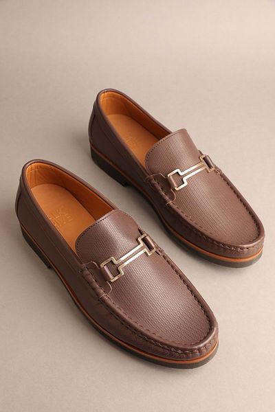 Gondol Ανδρικό Γνήσιο Δέρμα Classic Loafer Brown 42 Ttx.20137