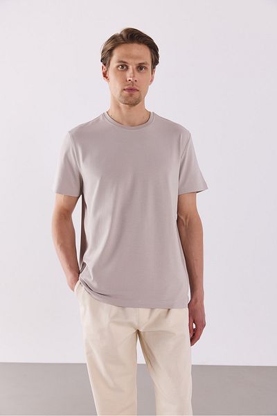 VENA Tricou de bază Ken Crew Neck Regular Fit - ICE GREY